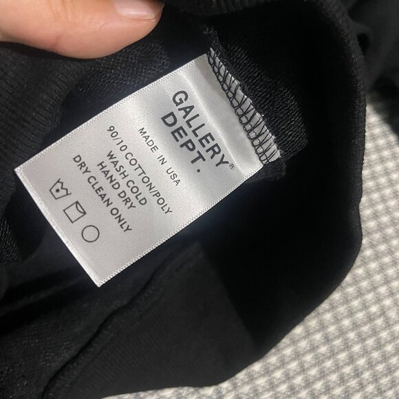 Gallery Dept Logo Hoodie Black - Picture 7 of 9